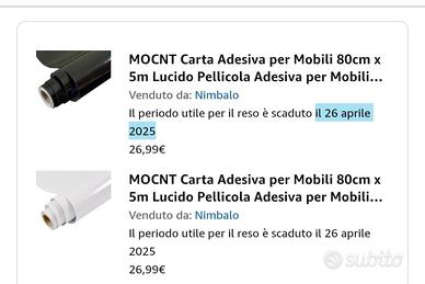 Carta per rivestire mobili