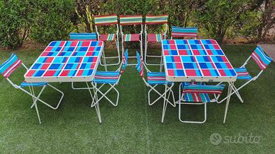 2 Set da Picnic Vintage Anni '70