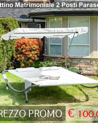 LETTINO PRENDISOLE MATRIMONIALE BIANCO