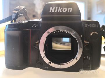 Nikon F‑801 Fotocamera analogica AF + Obbiettivi