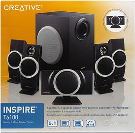 Creative Inspire T6100 sistema audio casse 5.1 con