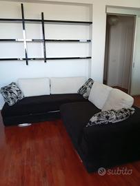 Divano angolare nero