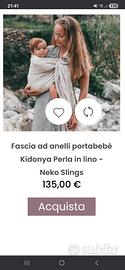 fascia ad anelli porta bebè Neko Slings