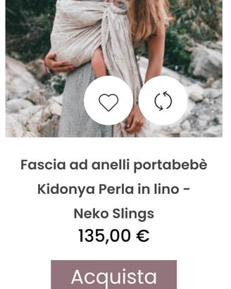 fascia ad anelli porta bebè Neko Slings