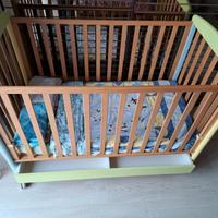 Lettino Foppa Pedretti  e corredo Trudi