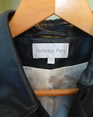 giacca chiodo Patrizia Pepe  nera tg 38 