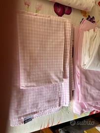 set lenzuolo per lettino bambina