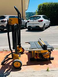 Banco sega DEWALT e carrello trasporto pieghevole