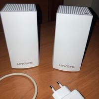 2 x Ripetitori per router WiFi Linksys Velop Rete