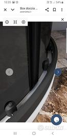 box doccia semicircolare nero fume ' 75× 75