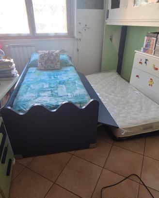 letto Battistella con secondo letto seminuovo