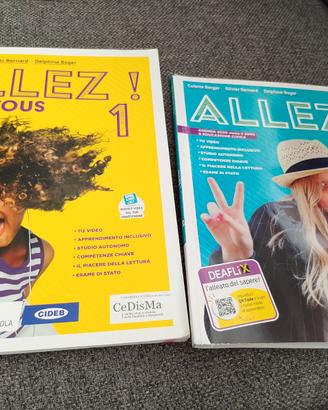 Libri di francese "allez 1 e 2" per la prima e sec