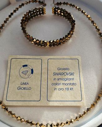 SET GIOIELLI ORO 18 KT 750 CRISTALLI
SWAROVSKI