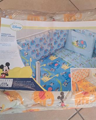 Trapunta Caleffi con paracolpi per lettino Mickey 