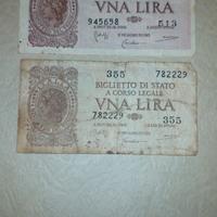 Banconote 1 lira Italia, serie 513, 355