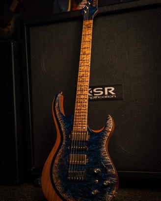 Kiesel NeckThru Aries 6 Hipshot ARCTICFINISHBYJEFF