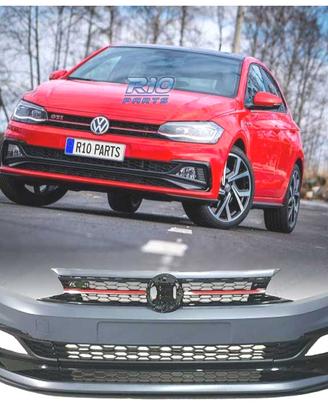 PARAURTI ANTERIORE VOLKSWAGEN VW POLO 6 17-20 LOOK