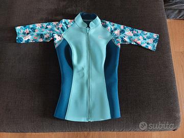 Top termico neoprene snorkeling 500 donna/bambina