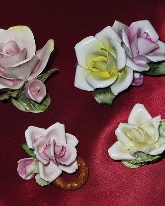 Rose Capodimonte in porcellana