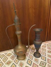 Coppia Vintage in Ottone Inciso a Mano –