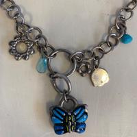 Collana marca Braccialini con farfalla