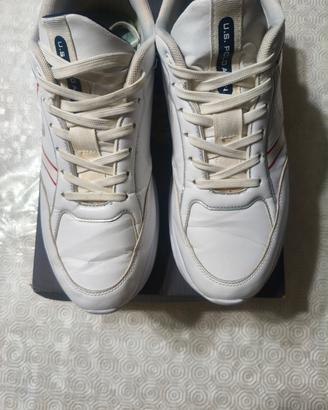scarpe U.S. Polo Assn. Bianco Rosso Blu