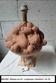 BASI (3) PORTALAMPADE IN TERRACOTTA