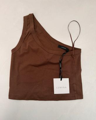 Top marrone marca LUMINA