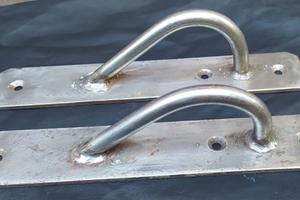 2 Bitte Galloccie artigianali in acciaio inox