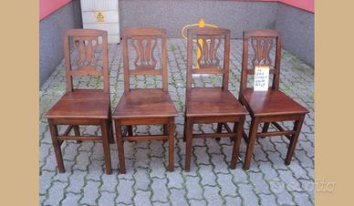 Sedie in ciliegio massello spalliera a lira