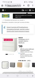 Cassettiera IKEA Malm 3 cass.