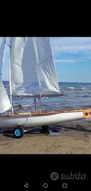 Barca a vela Galetti in legno classe Strale