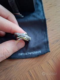 Anello Emporio Armani Autentico Misura 16,5 mm