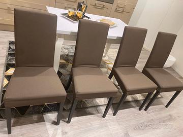 SEDIE SCAVOLINI TESSUTO CAFFE'