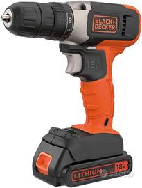 Trapano Avvitatore BLACK+DECKER 18V 37Nm Kit