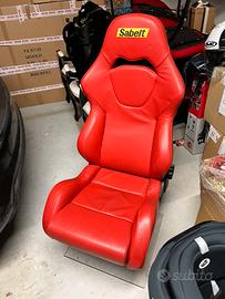 Sedile sportivo Sabelt originale in pelle