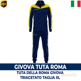 Tuta Givova Roma Triacetato XL - Blu/Giallo
