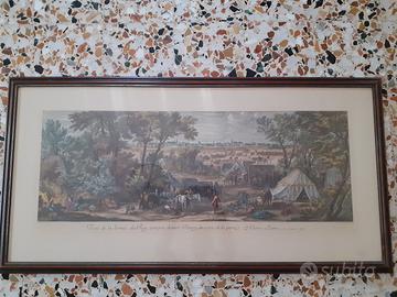 Quadro riproduzione stampa d'epoca con cornice