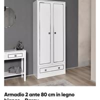 Armadio mobile 6 ripiani 3 anni di vita,