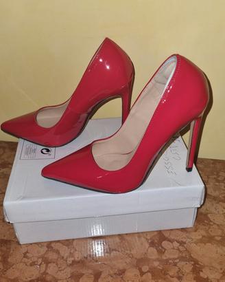 Scarpe con tacco rosse donna