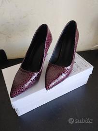 Décolleté Bordeaux Effetto Coccodrillo nr.39 Nuove