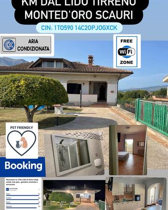 Villa a Scauri a 1 km dal lido Tirreno Monted'oro