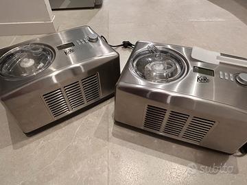 2 macchine per gelato e yogurt compressore 150w