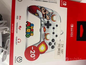Joystick con filo supermario per nintendo switch