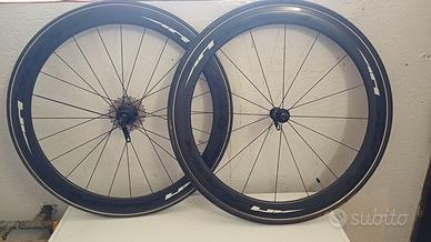 Ruote bici corsa carbonio Marchisio T700 tubolari