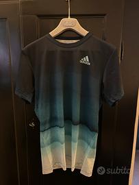 Adidas T-shirt uomo size Scolore blu, verde sfumat