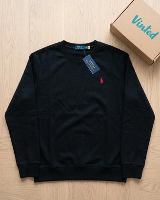 Felpa Ralph Lauren senza cappuccio- Nera M- nuova