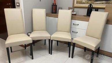 4 sedie moderne similpelle