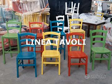 Sedia ristorante anilina sedile legno