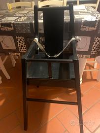 seggiolone da tavolo legno